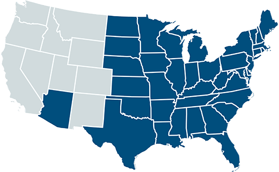 Triad Service Area Map
